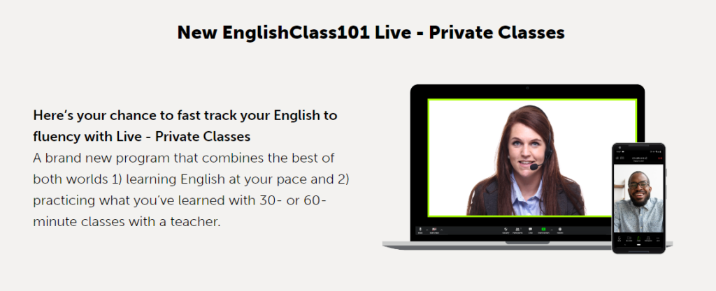 EnglishClass101 Live - Private Classes